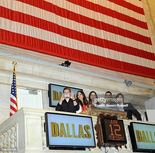 Josh Henderson, Jordana Brewster, Julie Gonzalo and Jesse Metcalfe, the cast of the new series "Dallas", join VP of NYSE Euronext Gregg Krowitz to...