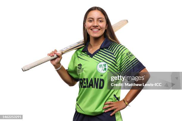 Amy Hunter of Ireland poses for a portrait prior to the ICC Women's T20 World Cup South Africa 2023 on February 03, 2023 in Cape Town, South Africa.