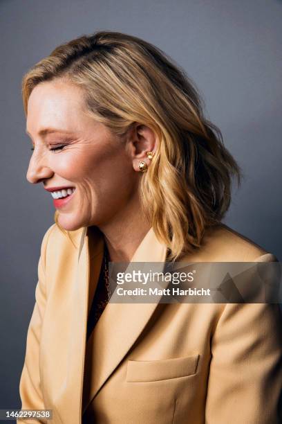 Actress Cate Blanchett poses for a portrait at the Los Angeles Film Critics Association Awards on January 14, 2023 at the Biltmore Los Angeles in Los...