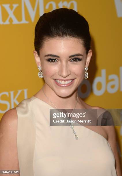 Actress Daniela Bobadilla arrives at the 2012 Women In Film Crystal + Lucy Awards held at The Beverly Hilton Hotel on June 12, 2012 in Beverly Hills,...