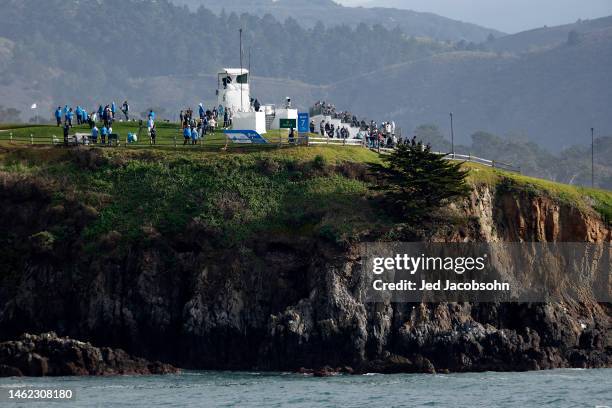 General view of the seventh hole during the second round of the AT&T Pebble Beach Pro-Am at Pebble Beach Golf Links on February 03, 2023 in Pebble...