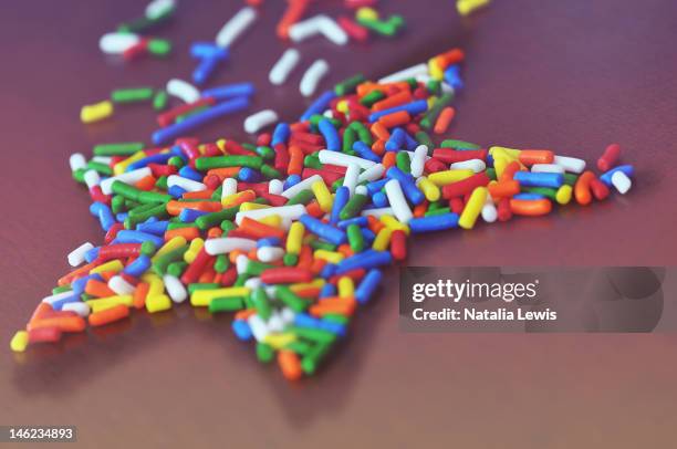 confetti sprinkles star - natalia star stock pictures, royalty-free photos & images