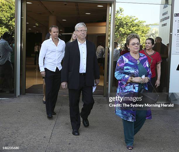 Lindy Chamberlain-Creighton leaves Darwin Magistrates court on June 12, 2012 in Darwin, Australia. Mrs Chamberlain-Creighton was appearing at the...