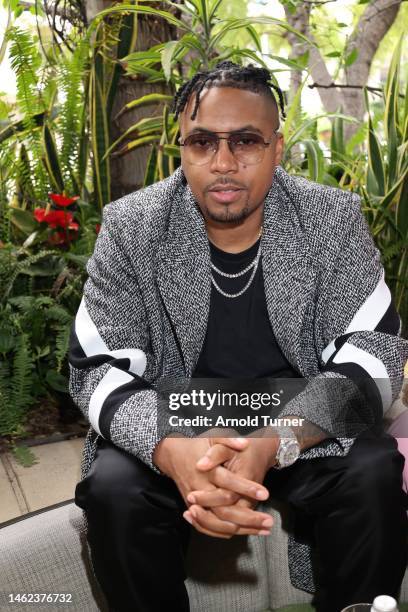 Rapper Nas attends A Toast To The Ruler - Grammy Lifetime Achievement Award Powered by Google Pixel at Culina Modern Italian on February 03, 2023 in...