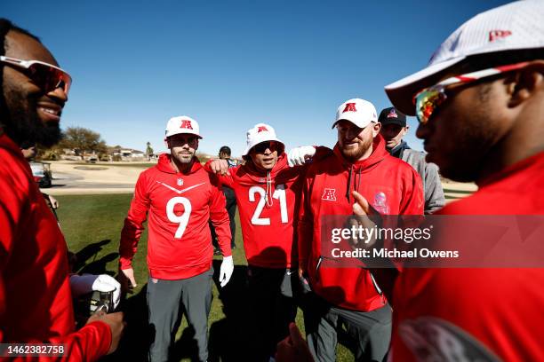 Outside linebacker Matthew Judon of the New England Patriots, AFC placekicker Justin Tucker of the Baltimore Ravens, AFC strong safety Jordan Poyer...