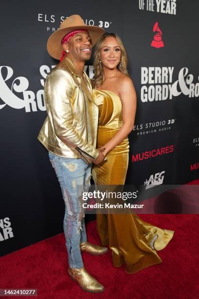 Jimmie Allen and Alexis Gale attend MusiCares Persons of the Year Honoring Berry Gordy and Smokey Robinson at Los Angeles Convention Center on...