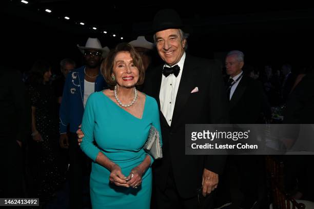 Nancy Pelosi and Paul Pelosi attend MusiCares Persons of the Year Honoring Berry Gordy and Smokey Robinson at Los Angeles Convention Center on...