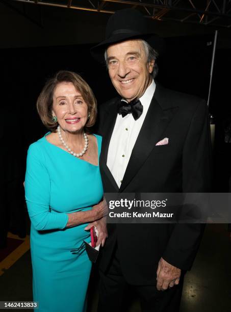 Representative Nancy Pelosi and Paul Pelosi attend MusiCares Persons of the Year Honoring Berry Gordy and Smokey Robinson at Los Angeles Convention...