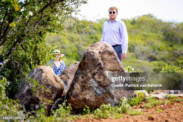 Princess Amalia of the Netherlands and King Willem-Alexander of The Netherlands visit Hofi Mango plant area at the Dutch Royal Family Tour Of The...