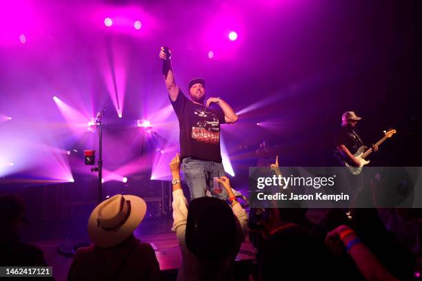 Mitchell Tenpenny performs at the Ryman Auditorium on February 03, 2023 in Nashville, Tennessee.