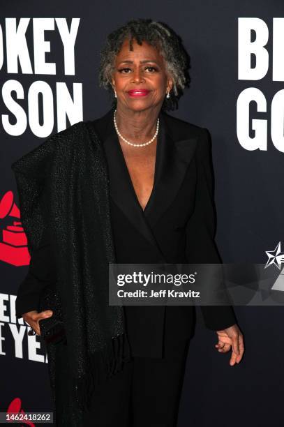 Hazel Gordy attends the 2023 MusiCares Persons Of The Year honoring Berry Gordy and Smokey Robinson at Los Angeles Convention Center on February 03,...