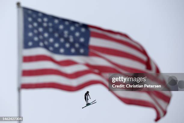 Christopher Lillis of Team United States competes during Men's Aerials Qualifications on day two of the Intermountain Healthcare Freestyle...