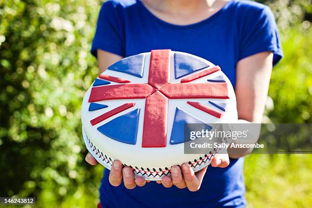 union jack flag cake - cake flag stock pictures, royalty-free photos & images