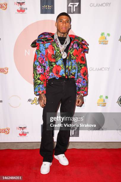 Choppa attends Normal Culture presents: Evolutionary Inception Fashion Show hosted by Winnie Stackz on February 03, 2023 in Los Angeles, California.