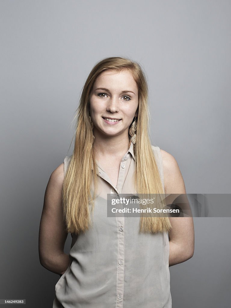 Portrait of young woman