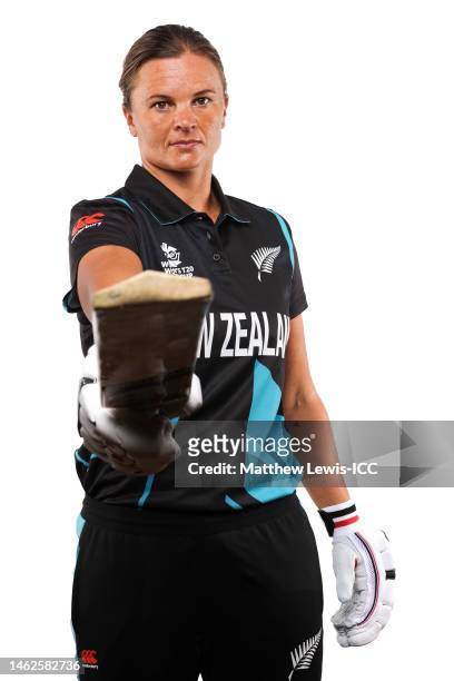 Suzie Bates of New Zealand poses for a portrait prior to the ICC Women's T20 World Cup South Africa 2023 on February 04, 2023 in Cape Town, South...