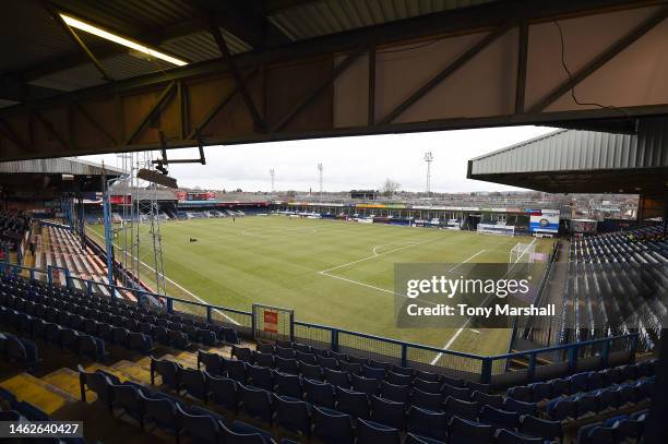 View of Kenilworth Road Stadium, home of Luton Town ahead of the Sky Bet Championship match between Luton Town and Stoke City at Kenilworth Road on...