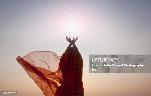 indian woman in traditional clothing - sari stock pictures, royalty-free photos & images