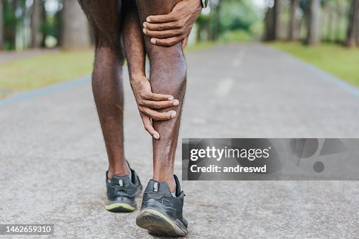 Portrait of a man with calf pain