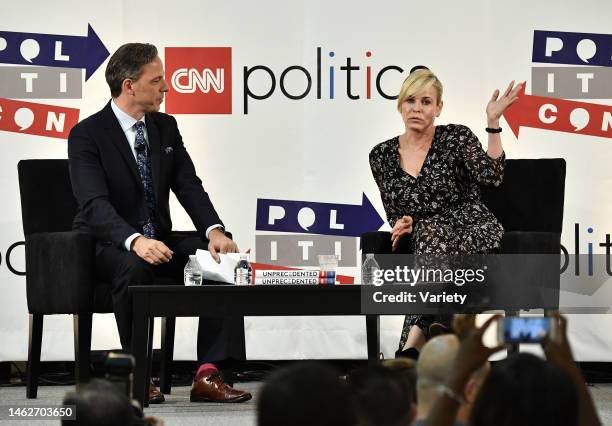 Jake Tapper and Chelsea Handler