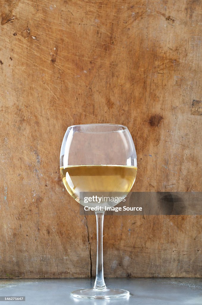 Glass of white wine