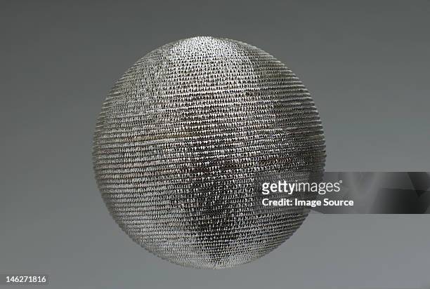 silver christmas bauble, studio shot - silver disco ball stock pictures, royalty-free photos & images