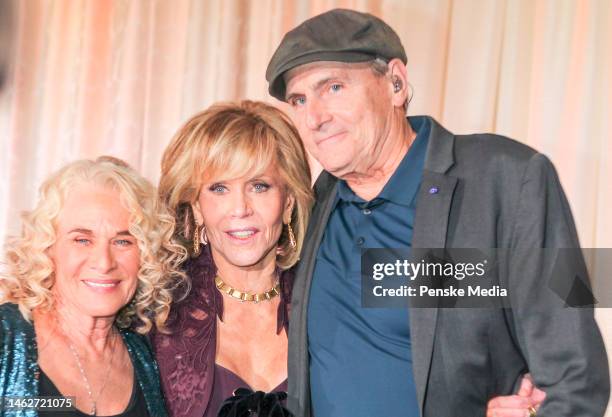 Carole King, Jane Fonda and James Taylor