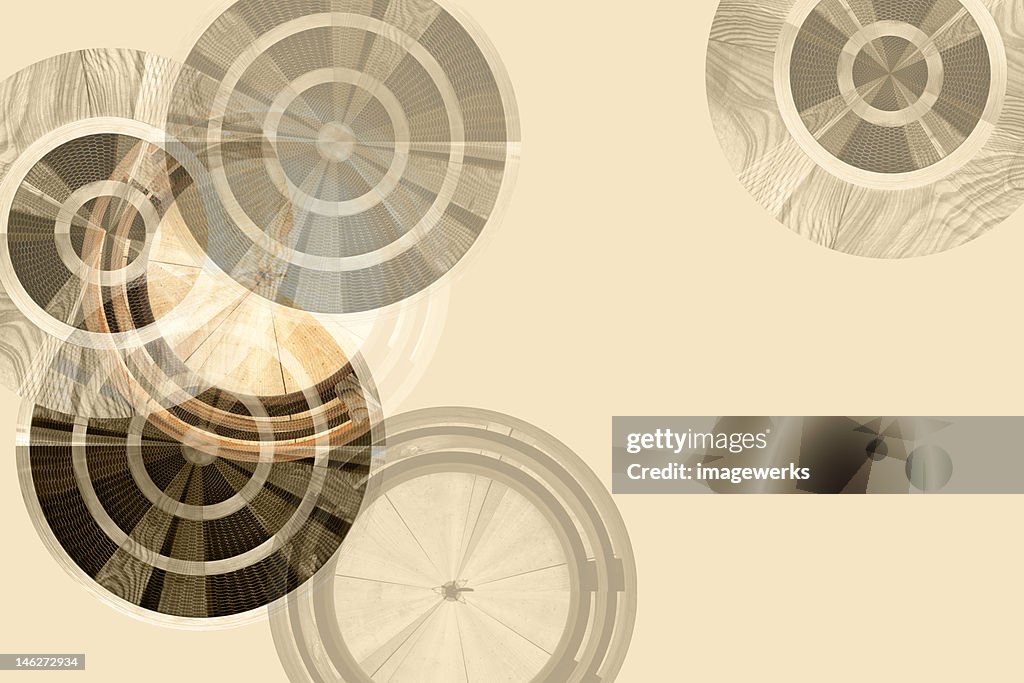 Abstract image of compact disc