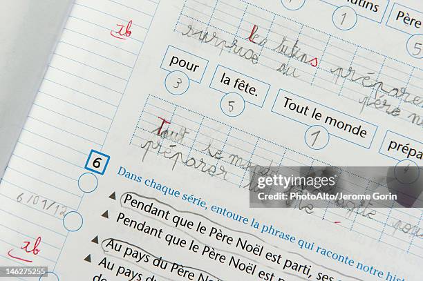 grammar homework - orthographic symbol stock pictures, royalty-free photos & images