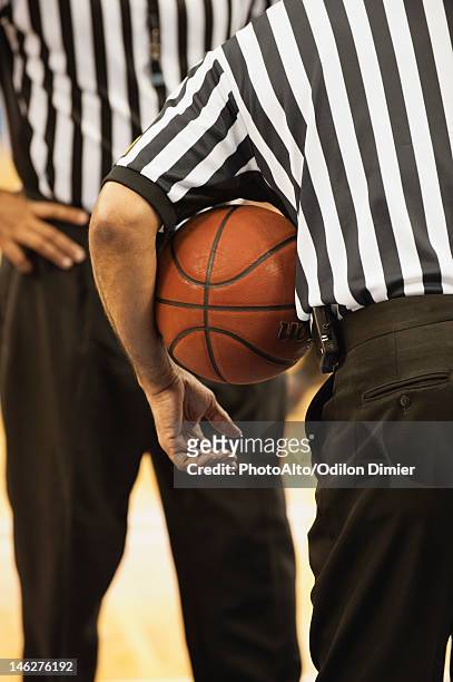 basketball referees, cropped - referee stripes stock pictures, royalty-free photos & images