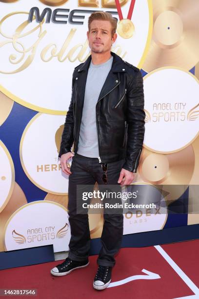 Trevor Donovan attends the 2023 Gold Meets Golden 10th Anniversary Year Event at Virginia Robinson Gardens on February 04, 2023 in Beverly Hills,...