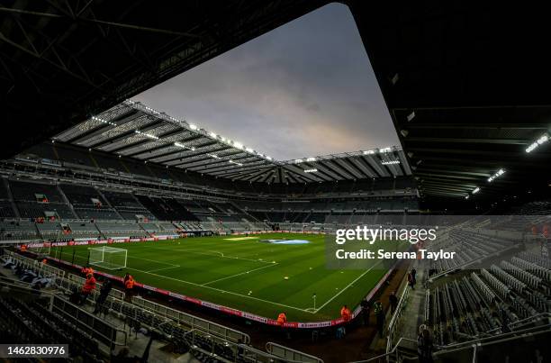 General view during the Premier League match between Newcastle United and West Ham United at St. James Park on February 04, 2023 in Newcastle upon...