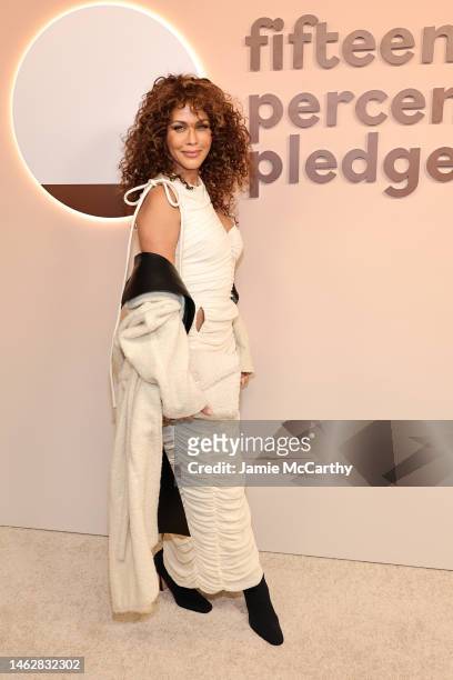 Nicole Ari Parker attends the 2023 Fifteen Percent Pledge Gala at New York Public Library on February 04, 2023 in New York City.