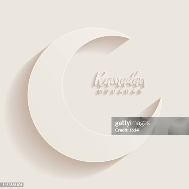 ramadan moon - crescent stock illustrations