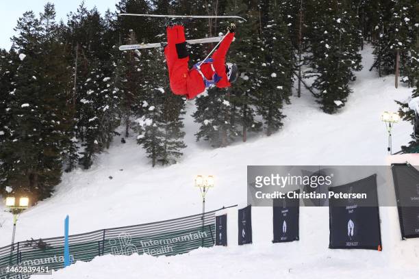 Zhuoni Ma of Team China compete in the Dual Moguls Preliminary Rounds on day three of the Intermountain Healthcare Freestyle International Ski World...