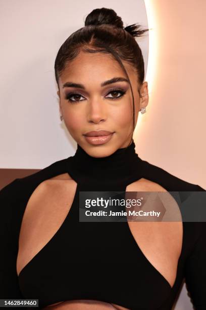 Lori Harvey attends the 2023 Fifteen Percent Pledge Gala at New York Public Library on February 04, 2023 in New York City.