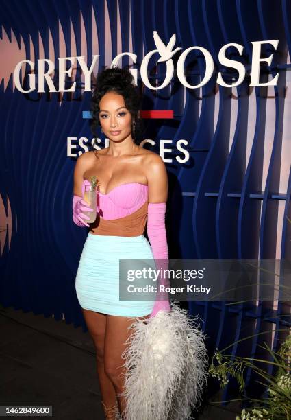 Draya Michele attends the Grey Goose Essences: Sound Sessions, Featuring Jazmine Sullivan at The GRAMMY Museum on February 04, 2023 in Los Angeles,...