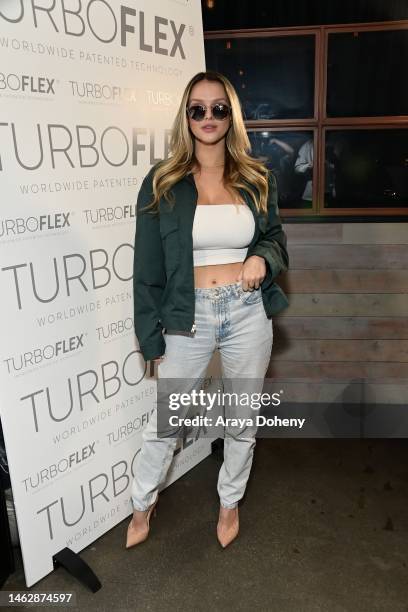 Kinsey Wolanski attends the GRAMMY Gift Lounge during the 65th GRAMMY Awards At Tom's Watch Bar on February 04, 2023 in Los Angeles, California.