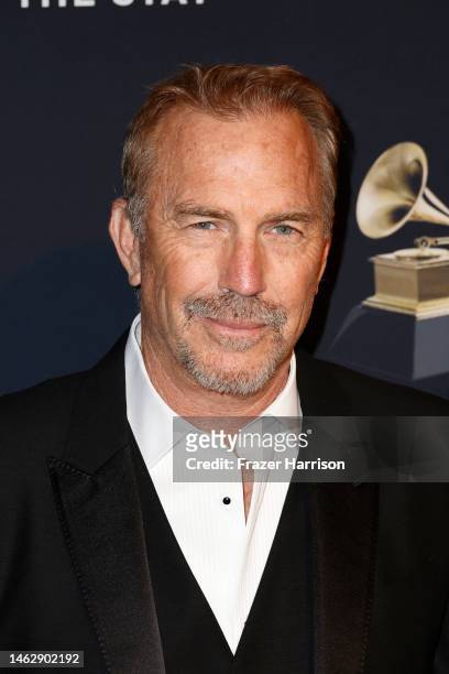 Kevin Costner attends the Pre-GRAMMY Gala & GRAMMY Salute To Industry Icons Honoring Julie Greenwald & Craig Kallman at The Beverly Hilton on...