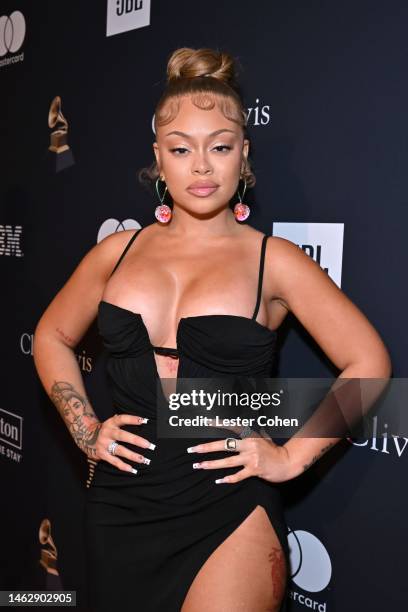 Latto attends the Pre-GRAMMY Gala & GRAMMY Salute to Industry Icons Honoring Julie Greenwald and Craig Kallman on February 04, 2023 in Los Angeles,...