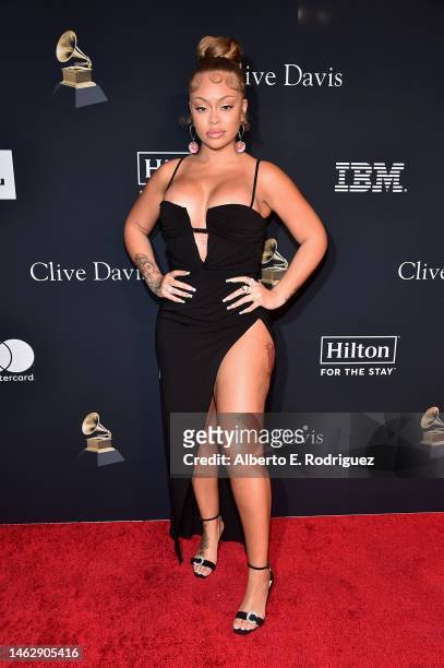 Latto attends the Pre-GRAMMY Gala & GRAMMY Salute to Industry Icons Honoring Julie Greenwald and Craig Kallman on February 04, 2023 in Los Angeles,...