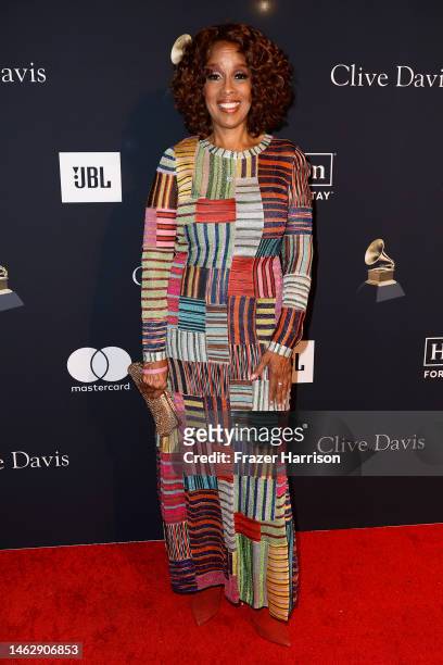 Gayle King attends the Pre-GRAMMY Gala & GRAMMY Salute To Industry Icons Honoring Julie Greenwald & Craig Kallman at The Beverly Hilton on February...