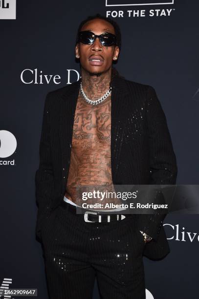 Wiz Khalifa attends the Pre-GRAMMY Gala & GRAMMY Salute to Industry Icons Honoring Julie Greenwald and Craig Kallman on February 04, 2023 in Los...