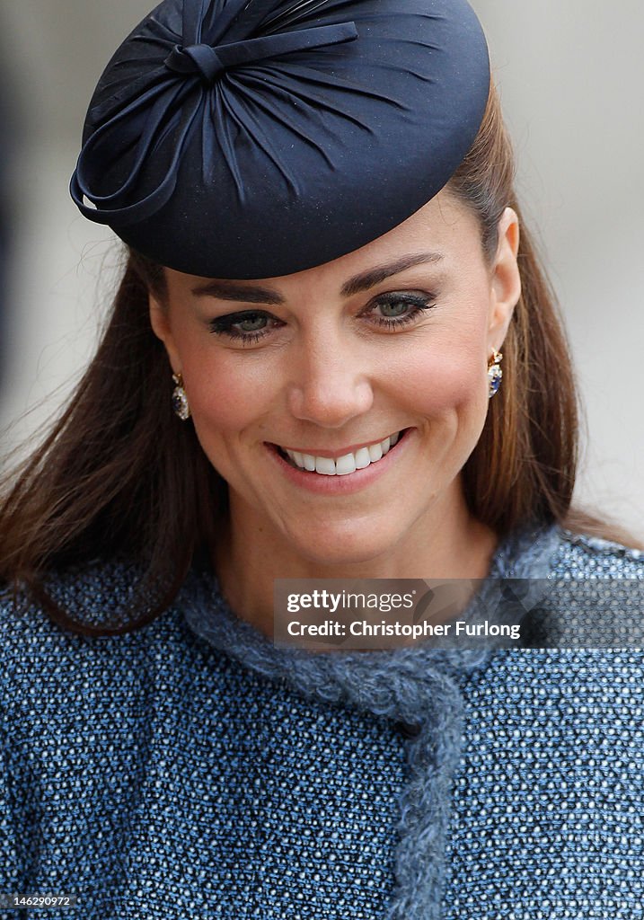 Queen Elizabeth II and The Duke And Duchess Of Cambridge Visit The East Midlands