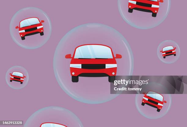 auto debt bubble - car salesperson stock illustrations