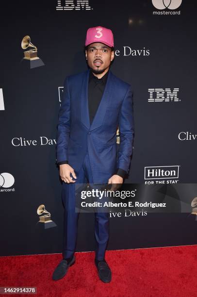 Chance the Rapper attends the Pre-GRAMMY Gala & GRAMMY Salute to Industry Icons Honoring Julie Greenwald and Craig Kallman on February 04, 2023 in...