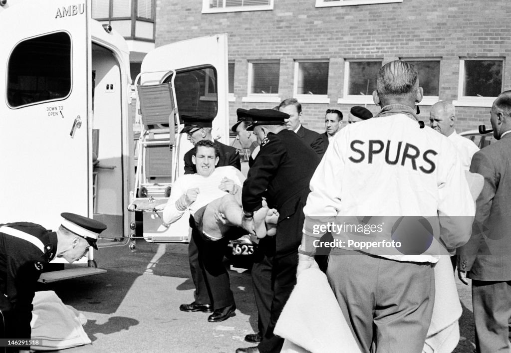 Dave Mackay  -  Broken Leg At White Hart Lane