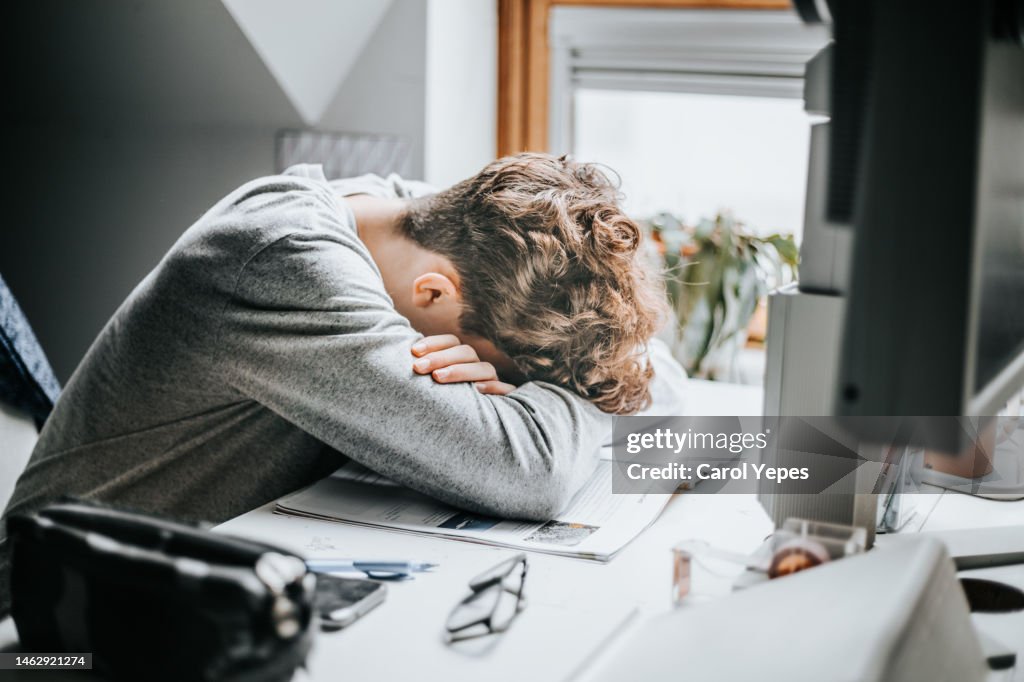 Stressed student