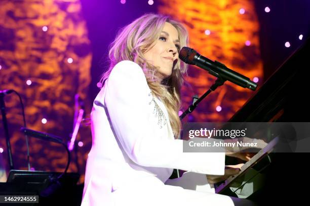 Sheryl Crow performs onstage during the Pre-GRAMMY Gala & GRAMMY Salute to Industry Icons Honoring Julie Greenwald and Craig Kallman on February 04,...