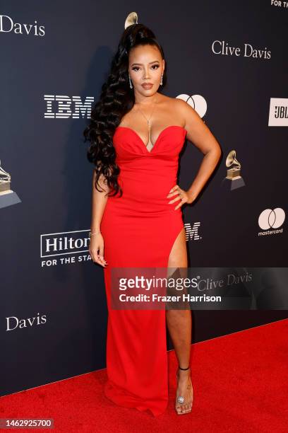 Angela Simmons attends the Pre-GRAMMY Gala & GRAMMY Salute To Industry Icons Honoring Julie Greenwald & Craig Kallman at The Beverly Hilton on...
